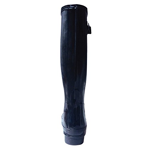Moneysworth & Best Women's Tall Rubber Welly Boots, 9, Black