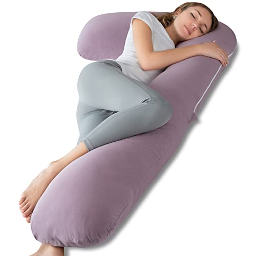 AngQi Full Body Pillow, LShaped Pregnancy Pillow for Side Sleeping