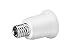 E17 to E26 E27 Socket Adapter 6-Pack JACKYLED Chandelier Socket E17 to Medium Socket Converter Set Max Wattage 150W 200 Degree Heat Resistant