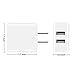 EverDigi Dual Port USB Wall Charger, 15W 3A Portable Power Adapter High Speed Travel Charging Station Charging for iPhone, iPad, Samsung, LG, Nexus, Tablets and More (white)