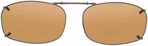 Cocoons By Live Eyewear L448AC RC5-50 Gunmetal Amber Polarized OveRx Clip-Ons