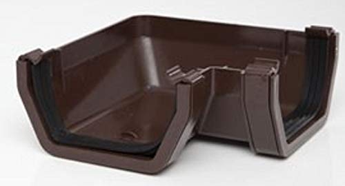POLYPIPE RS203br Brown for 112 x 65mm Square guttering System 90° Angle