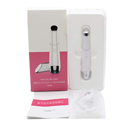 SEED Eye Massager, Heated Sonic Vibration Eye Massager, Rechargeable 42℃ Facial Massager Roller Wand Pen For Anti-aging Wrinkle,Relieving Dark Circles,Fatigue and Puffiness