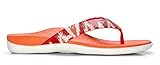 Vionic with Orthaheel Technology Womens Tide Sequins Toepost Orthotic Sandal Coral Size 8
