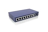 8-Port PoE+ Switch with Full PoE Ports | Plug-and-Play | Desktop | for IP Camera | Access Points | IP Phone | Metal Housing | Ethernet extended | Unmanaged | IEEE 802.3af/at | 65 Watt |HC1709P Huacomm