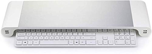 PG Desk Stand Monitor Stand Computer Stand 4 USB Port Charging Keyboard Storage, Aluminum Bracket Convenient Desktop Storage - Thumbnail 2
