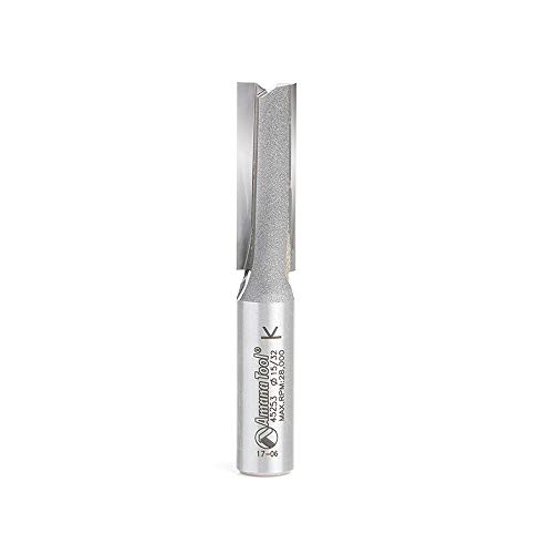 Amana Tool 45253 Carbide Tipped Straight Plunge 10mm D x 38mm CH x 10mm Inch SHK Router Bit