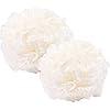 Cadialan-Multicolor-Bath-Ball-Puff-Shower-Sponge-Bath-Bathing-Accessory-Shower-Body-Buffer-2pcs-White Cadialan Multicolor Bath Ball Puff Shower Sponge Bath Bathing Accessory Shower Body Buffer 2pcs (White)