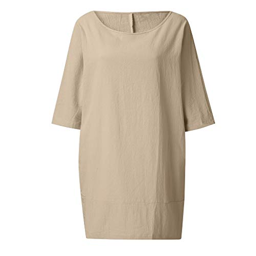 YEZIJIN Women Fashion Casual Long Sleeve V-Neck Solid 2 Pieces Tops T-Shirt Blouse 2019 Under 10 Dollars Khaki