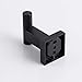 GERZWY Bathroom Matte Black Coat Hook SUS 304 Stainless Steel Single Towel/Robe Clothes Hook for Bath Kitchen Garage Heavy Duty Contemporary Hotel Style Wall Mounted 2 Pack DG1407-BK