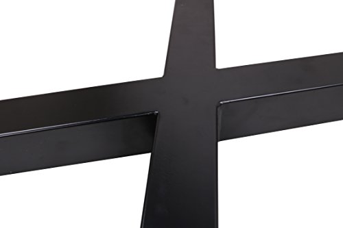 ECLV 28" Dining Table Legs, X-shaped Steel table legs, Office Table Legs,Computer Desk Legs,Industrial kitchen table legs,Set of 2,Black - Thumbnail 5
