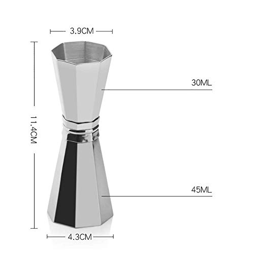 XUSHEN-HU Cocktail-Set mit Doppelkopf-Messbecher, Bar-Mixzubehör, Cocktail-Bar-Werkzeug für Cocktail-Partys zu Hause, 30… – Bild 4