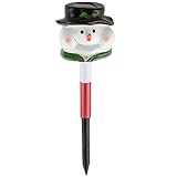 Home-X Snowman Solar Lights - Set of 4