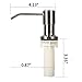Yofidra Soap Dispenser for Kitchen Sink: Built in Sink Soap Dispenser Pump, Soap Dispenser with 47” Tube Kit Fit for Kitchen Bathroom in Counter Gold 1PCS