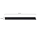 Love-KANKEI Standard Shower Glass Doors Squeegee Replacement Silicone Rubber Blade 9.8 inch