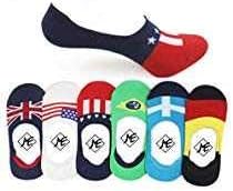Clastik Men's Loafer Socks No Show Socks with Silicon Support (Pack Of 4) (Multi-Coloured)