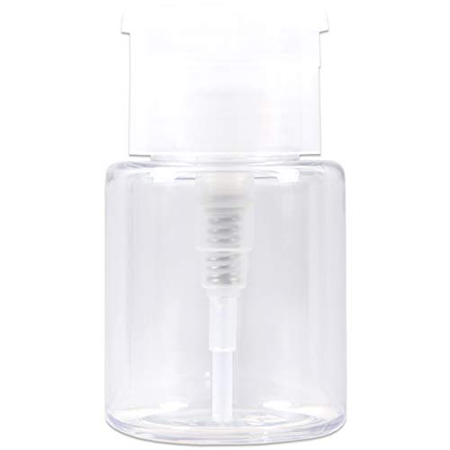 PANA Professional No Wording Labeled Push Down Liquid Pumping Bottle Dispenser (3 oz, CLEAR)