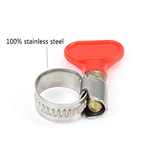 GLIDESTORE Worm Gear Clamp Stainless Steel for Home Brewing Plumbing Automotive and Mechanical Applications, Beer Line Clamps 10-16mm (0.39''-0.63'') (Pack of 15) - Thumbnail 3