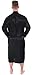 EPYA Luxury Men's Women's Long Kimono Robe Bridal Satin Robe Sleepwear, Black