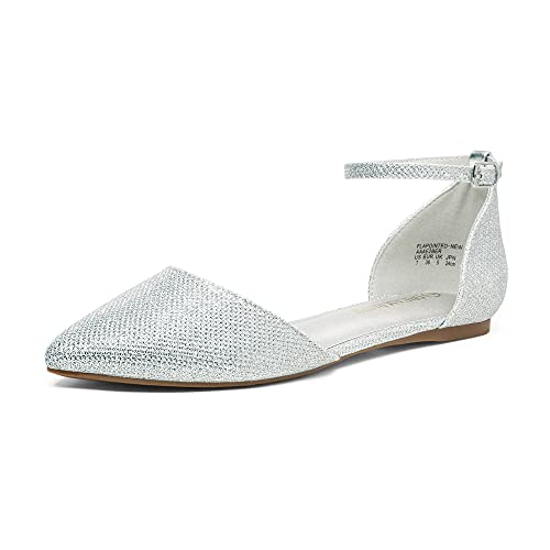 DREAM PAIRS Womens Flapointed-New D'Orsay Ballet