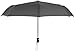 Crown Coast Pewter Grey with Sky Travel Umbrella - 60 MPH Windproof Lightweight for Men Women and Kids, Compact Travel Umbrellas in Multiple Colors