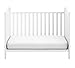Storkcraft Rosehill Upholstered 3-in-1 Convertible Crib, White/Sand, Easily Converts to Toddler Bed or Day Bed Three Position Adjustable Height Mattress (Mattress Not Included)