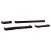 Kiera Grace Vertigo Set of 4 Ledge Shelves, 6 Inch, 12 Inch, 20 Inch, 24 Inch - Espresso