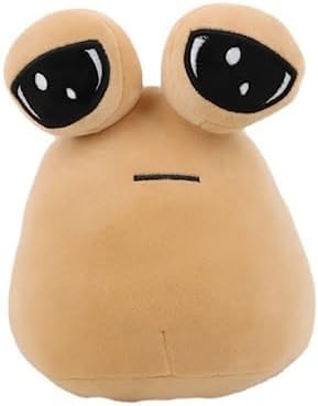 22cm Pou Plush,Alien Pou Plush Toy - My Pet Alien Plush Toy, Alien Plushie Stuffed Cute Animal Doll, Fun Doll Game Toy Gift for Girls Boys