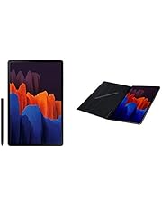 SAMSUNG Galaxy Tab S7+ Plus 12.4-inch Android Tablet 128GB Wi-Fi Bluetooth S Pen fast-charging USB-C port, Mystic Black