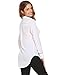Soteer Women's Casual V Neck Loose Fit Roll Up Long Sleeve Chiffon T-Shirt Blouse Tops