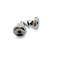 Liberty Pro Scooters Aluminium Bar End Plugs for Bikes and Scooters (Chrome)
