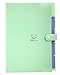SKYDUE Letter A4 Paper Expanding File Folder Pockets Accordion Document Organizer (Green)