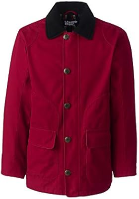 Lands End Men S Barn Coat M Rich Cardinal Amazon Ae