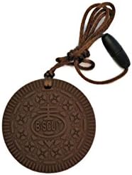SOLID Nickel Baby Teething Toy Chocolate Cookie Shaped 100% BPA Free Food Grade Infant