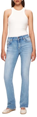 LTB Jeans Damen Fallon 400 - Bootcut Mid Rise Basic-5-Pocket Light Wash Blau aus Baumwollgemisch - Größe W24L36