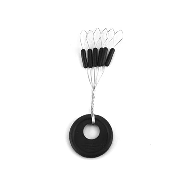 Tinksky-Fishing-Rubber-Float-Stopper-Beads-Bobber-Stoppers-Pack-of-ApproxPack-of-100-Size-S-Black