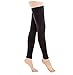 TOFLY® Medical Thigh High Compression Stockings Footless for Women & Men, Opaque Support Hose, 20-30mmHg Graduated Compression Socks with Silicone Band for Varicose Veins, Edema, DVT, 1 Pair Black L