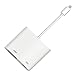 YengHome Compatible with iPhone X 8 7 6 iPad HDMI Lightning Adapter Converter,Digital AV Adapter,Plug and Play Video AV Connector to 1080P TV Projector, Off-White