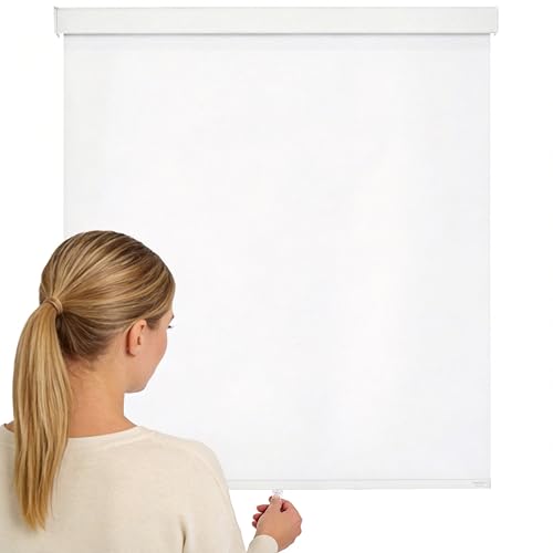 JIANGPIN TEXTILE Blackout Roller Shades Cordless Blinds for Indoor Windows Room Darkening Free-Stop UV Protection Shades Door Blinds for Home and Office (23" W x 72" H, White) at Amazon
