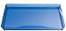 Creative Converting Square Plastic Serving Tray, 11.5-Inch, Translucent Blue