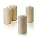 Light In The Dark White Citronella Pillar Candle Set of 4 Summer Scented Candles Scare Away Mosquito, Bug and Flies - 3 inch Tall, 6 inch Thick – 54 Hour Burn Time - for Indoor/Outdoor Use.