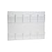 SOURCEONE.ORG Source One Deluxe Clear Acrylic 10-Pocket Wall Mount Trifold