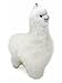 Standing Alpaca Fur Alpaca Adult Figure - White 12 Inch