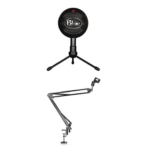 Blue snowball ice condenser microphone, cardioid - blac…