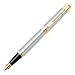 Sheaffer 300 Gold Tone Trim Fountain Pen, Medium Nib, Brushed Chrome (E0932753)