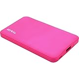 Koral Luma 6000 Portable Charger - Compact 6000mAh Power Bank (External Battery) for iPhone 6, 7, 8, X , iPad , Kindle, Samsung Galaxy &amp; all Android (Pink)