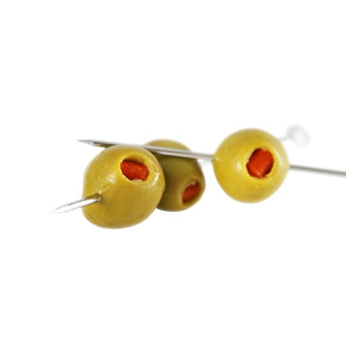 image for Zenlogy 5 inch Stainless Steel Picks (set of 8) and Swizzle Stick - Wi