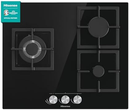 Placa De Gas Hisense GG633B de Tres Fuegos - | Electrodomésticos baratos en oferta