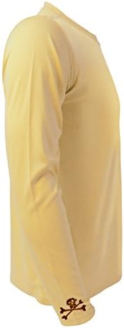 Fishin Bandit Wrist Logo Performance Fishing Shirt UPF 50 Quick Dry LS Yellow