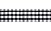 Buffalo Check Plaid Table Runner 14x72 Inches, Black and White